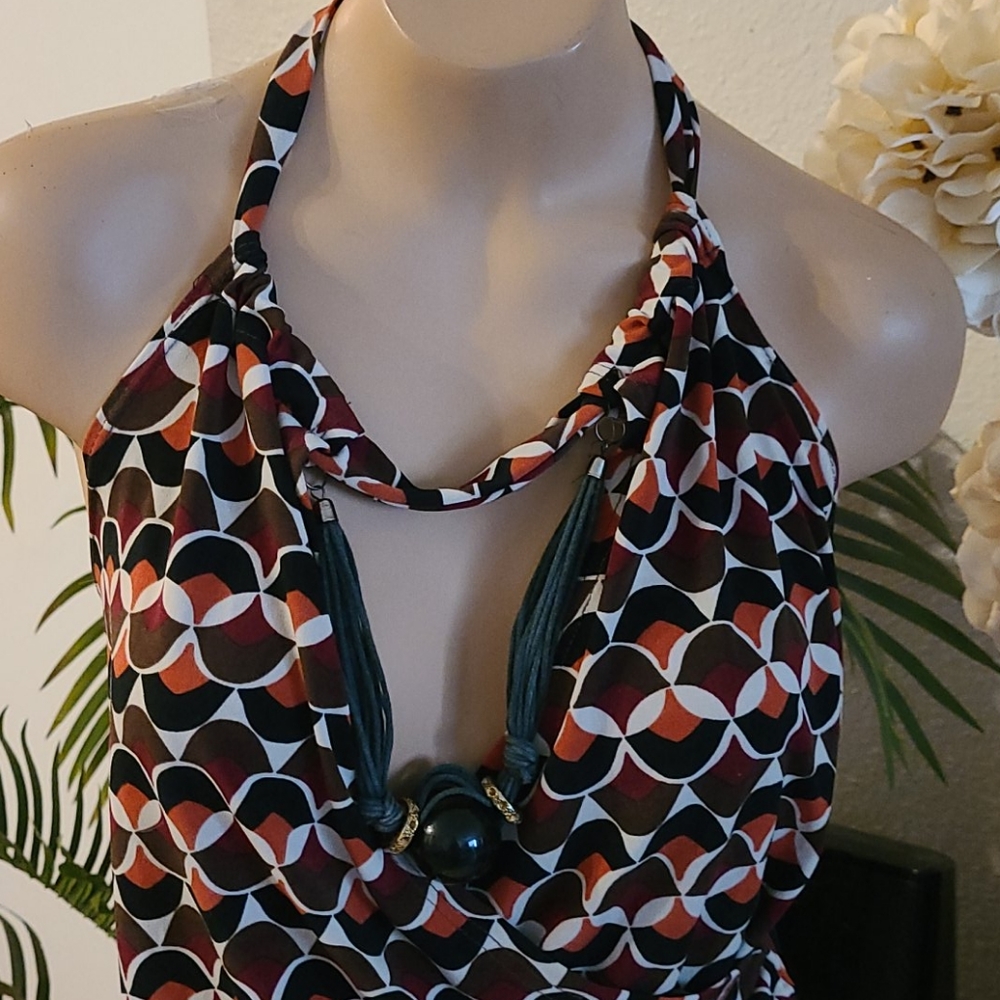 Sale Bo Ho Medium Top Mod Retro Multi Top - image 6